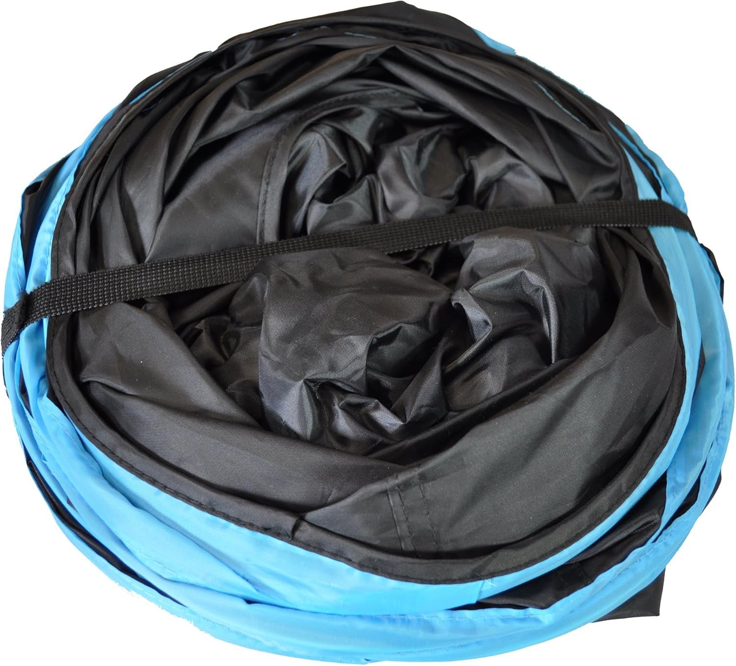 3-Way Cat Tunnels for Indoor Cats with Crinkle Cat Toy - Large, Blue