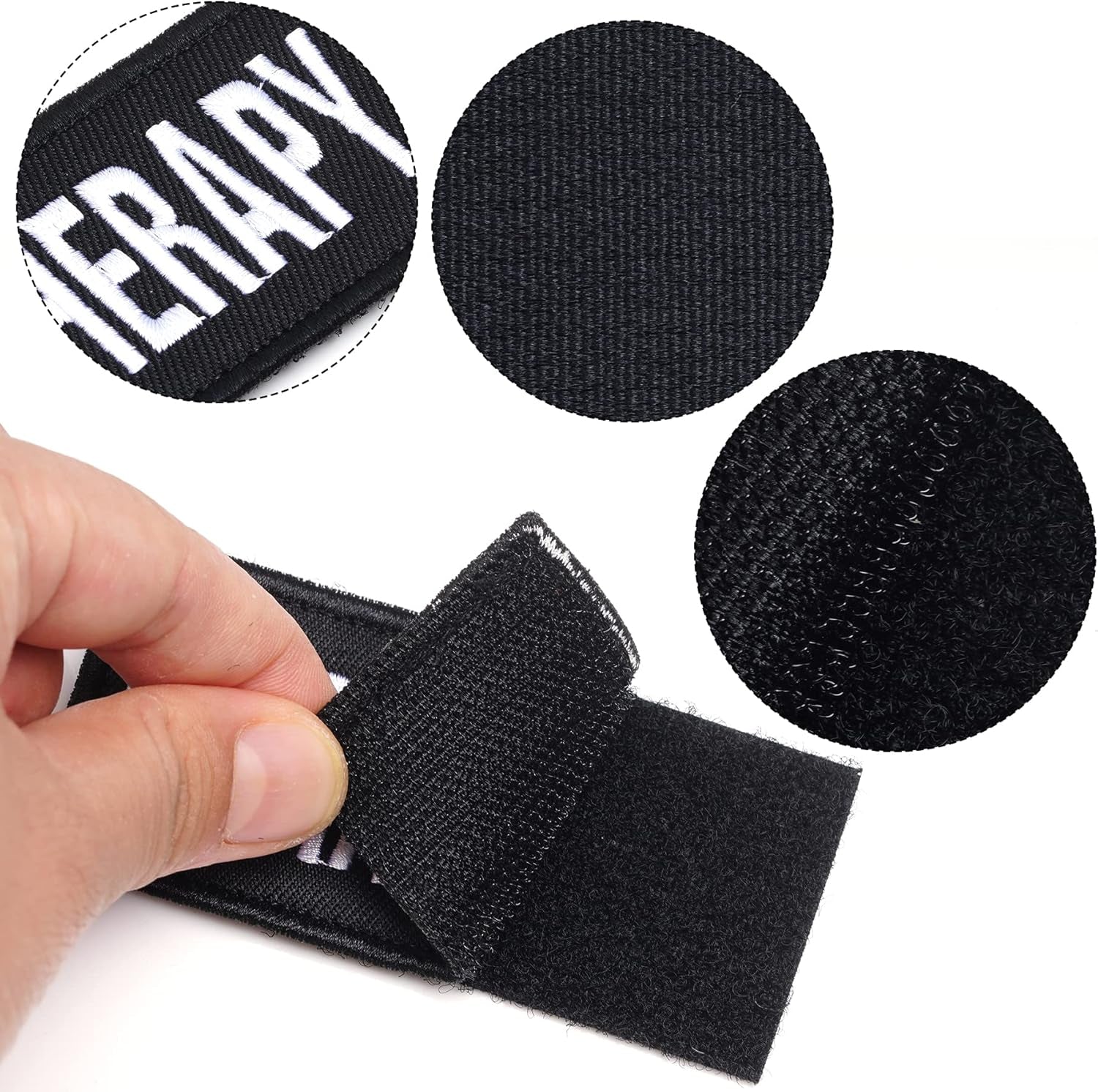 12 Pieces Removable Tactical Dog Harness Service Dog Vest Patches Do Not Pet in Training and Emotional Support Dog Vest Patches(3.6 X 1.6Inch)