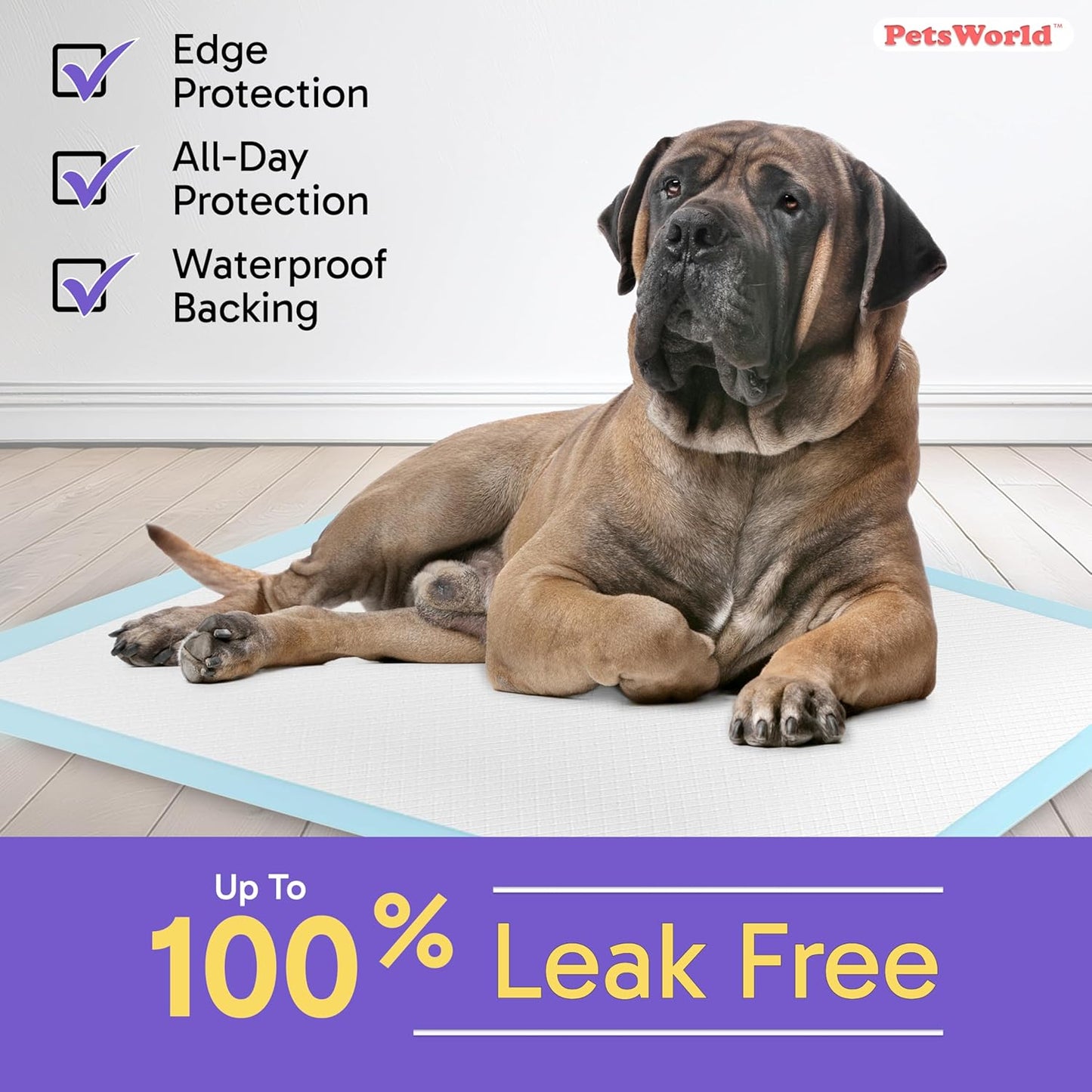 2XL Dog Pee Pads 28"X44" 100 Count – Extra Large Pet Pee Pads for Dogs & Puppies, Heavy Duty Leak-Proof Dog Training Pads, Super Absorbent Quick-Dry Potty Pads with Odor Control