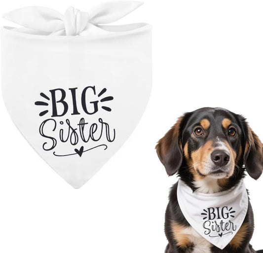 Pet Dog Cat Bandana for Women Girls Big Sister Bandanas Scarf for Cat Dog Travel Accessories for Short Long Trip Small Medium Dogs Cats Pets Triangle Bandanas for Wedding Christmas Birthday